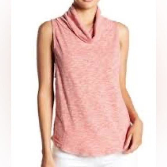 Free People We The Free Heather Red cowl neck sleeveless top - Picture 1 of 6